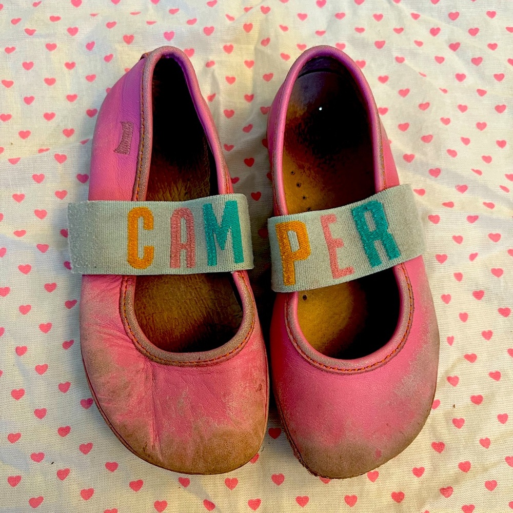 Camper Right girls ballet flats pink size 26/ us 9.5